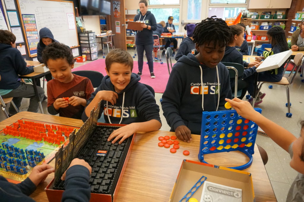 Elementary and middle school students play together to build diverse community at Cambridge Friends School