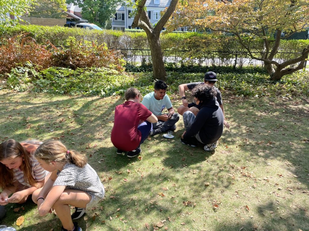 Middle School visits Friends Meeting House for community building